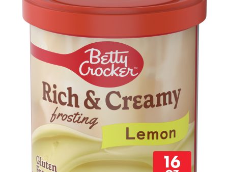 Betty Crocker Gluten Free Rich and Creamy Lemon Frosting, 16 oz. on Sale