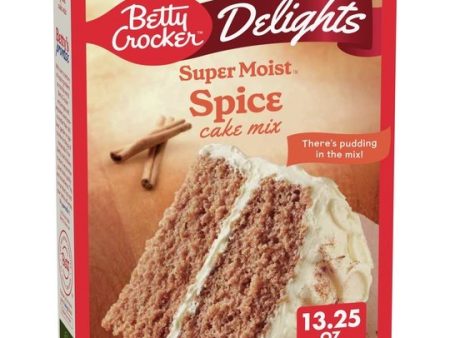 Betty Crocker Delights Super Moist Spice Cake Mix, 13.25 oz. Fashion