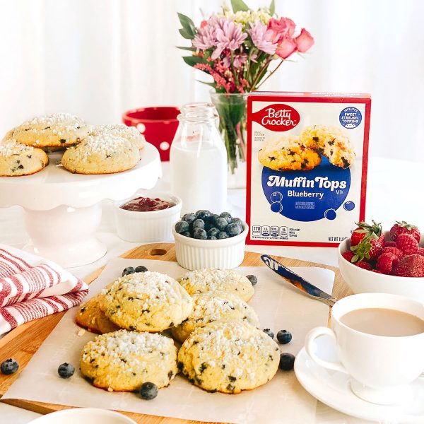 Betty Crocker Muffin Tops Mix, Blueberry, With Topping, 11.9 oz Online Sale