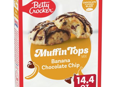 Betty Crocker Muffin Tops Mix, Banana Chocolate Chip, 14.4 oz Online Sale