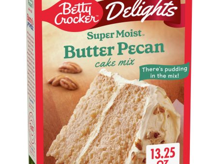 Betty Crocker Delights Super Moist Butter Pecan Cake Mix, 13.25 oz. Fashion