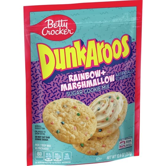 Betty Crocker Dunkaroos Sugar Cookie Mix, Rainbow + Marshmallow, 12.6 oz Online Hot Sale