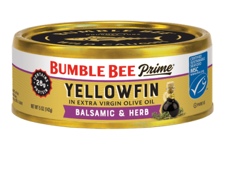 Bumble Bee Prime MSC Yellowfin Solid Light Tuna in Olive Oil Balsamic and Herb 5oz Can EA Online Hot Sale