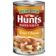 Hunt s Four Cheese Pasta Sauce, 100% Natural Tomato Sauce, Spaghetti Sauce, 24 oz Can Discount