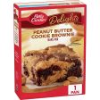 Betty Crocker Delights Peanut Butter Cookie Brownie Bar Mix, 17.2 oz. Hot on Sale