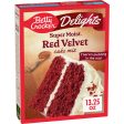 Betty Crocker Delights Super Moist Red Velvet Cake Mix, 13.25 oz. on Sale