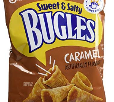 Bugles Corn Snacks, Caramel, 3.5 Oz (Pack of 7) For Sale