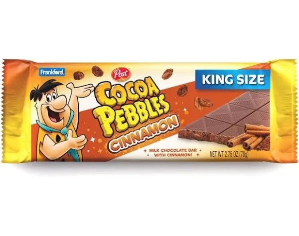 Cocoa Pebble Cinnamon Milk Chocolate Bars 2.75 oz Bar-18 bars Online now