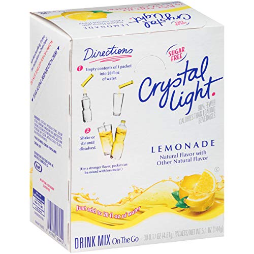 Crystal Light Sugar-Free Lemonade Drink Mix 30 Packets (1-Box) Online now