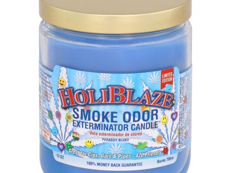 Smoke Odor Exterminator 13 oz Jar Candle Holiblaze (Pack of 12) Online Sale