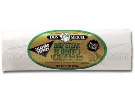 Don Miguel Beef Steak and Jalapeno Burrito, 7 Ounce Hot on Sale