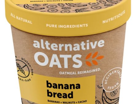 Alternative OATS - banana bread oat cups - 12   2.82 oz ea For Sale