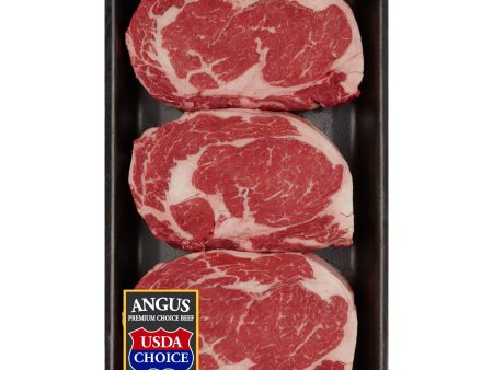 Beef Choice Angus Ribeye Steak Family Pack, 2.26 - 3.15 lb Tray For Sale