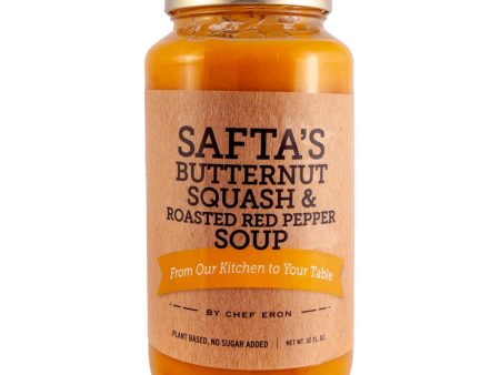 Safta s Safta s Butternut Squash & Roasted Red Pepper Soup - 1   12   32 oz btl Fashion