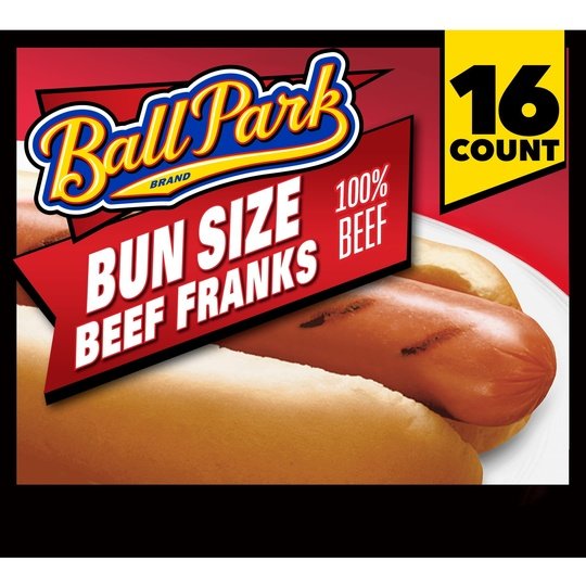 Ball Park Bun Length Beef Hot Dogs, 30 oz, 16 Count Sale