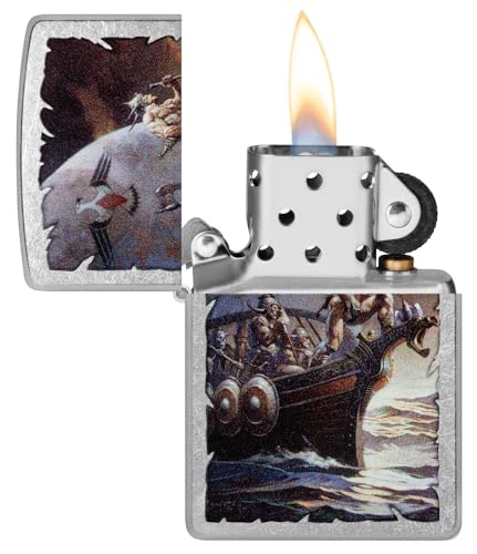 Zippo Frank Frazetta Street Chrome Pocket Lighter Hot on Sale