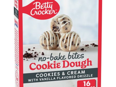 Betty Crocker No-Bake Bites Cookies and Cream Cookie Dough, 12.2 oz. Online