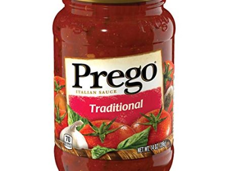 Campbells Prego Regular 100 Percent Natural Traditional Italian Spaghetti Sauce, 14 Ounce Fashion