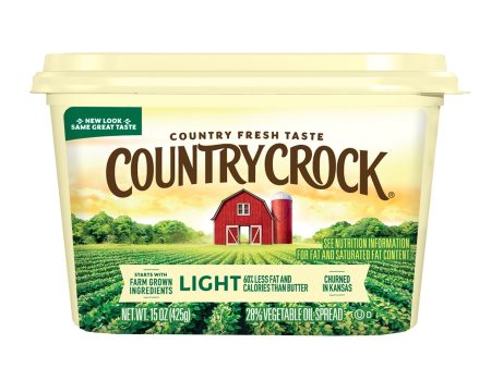 Country Crock Light Vegetable Oil Spread, 15 oz Tub (Refrigerated) on Sale