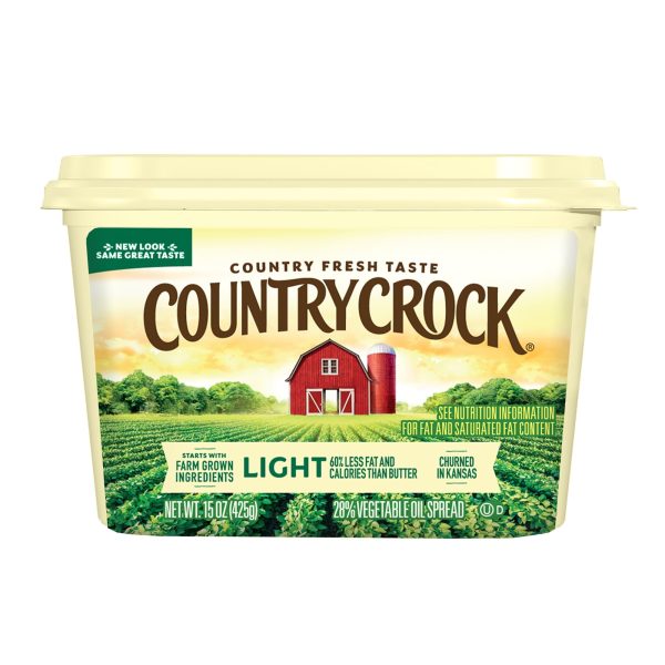 Country Crock Light Vegetable Oil Spread, 15 oz Tub (Refrigerated) on Sale