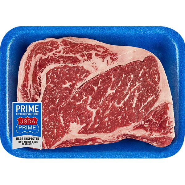 Beef Prime Ribeye Steak, 0.5 - 1.9 lb Tray For Sale