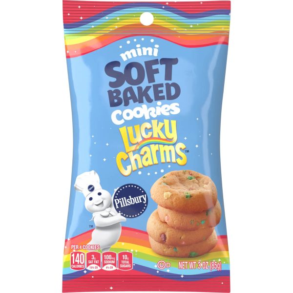 Pillsbury Soft Baked Lucky Charms Cookies 3 oz Bag Hot on Sale