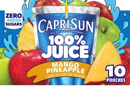 Capri Sun 100% Juice Paw Patrol Mango Pineapple Juice Box Pouches, 10 ct Box, 6 fl oz Pouches Online now