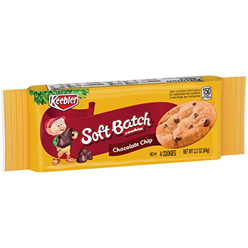 Keebler Soft Batch Cookies, Chocolate Chip, 2.2 oz Pouches (Pack of 12) Discount