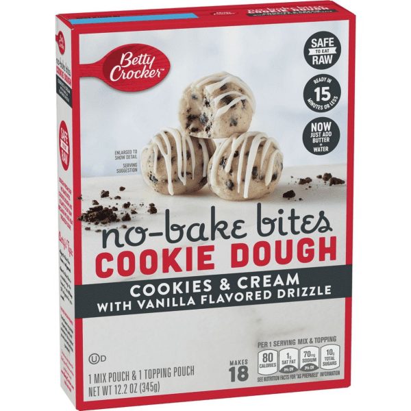 Betty Crocker No-Bake Bites Cookies and Cream Cookie Dough, 12.2 oz. Online