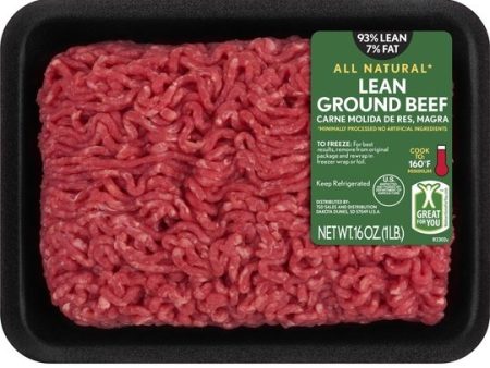 All Natural* 93% Lean 7% Fat Lean Ground Beef, 1 lb Tray Sale