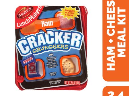 Armour LunchMakers Ham and Cheese Portable Meal Kit with Crunch Bar, 2.4 oz For Discount