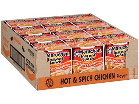 Maruchan Instant Lunch Hot & Spicy Chicken Flavor, 2.25 Oz Hot on Sale