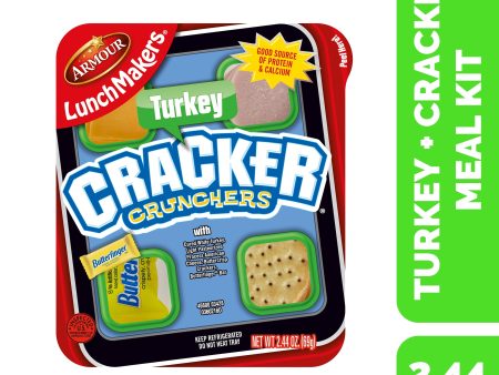 Armour LunchMakers Turkey & Cheese, Crackers & Butterfinger, 2.4 oz Meal Kit Hot on Sale