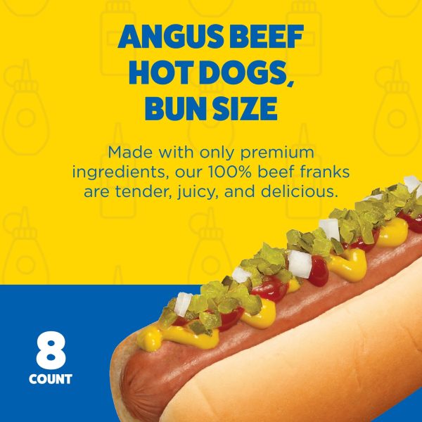 Ball Park Bun Length Angus Beef Hot Dogs, 14 oz, 8 Count Cheap