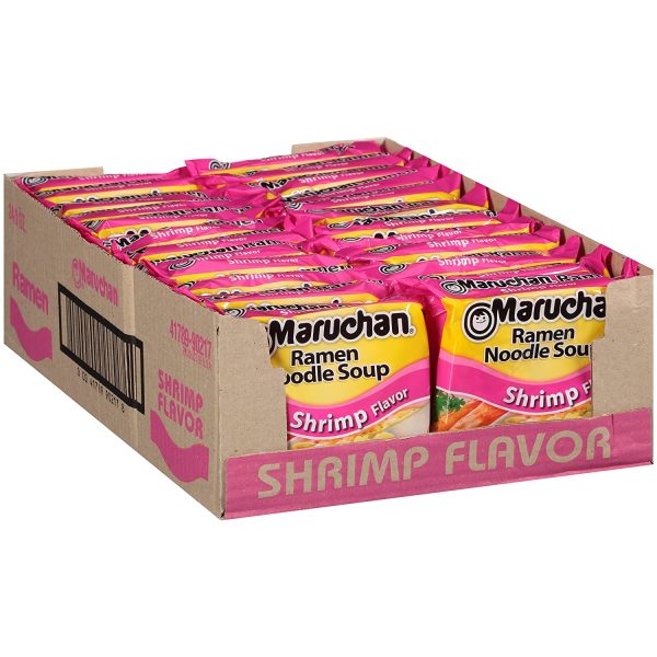 Maruchan Shrimp Flavor Ramen Noodle Soup, 3 Ounce Supply