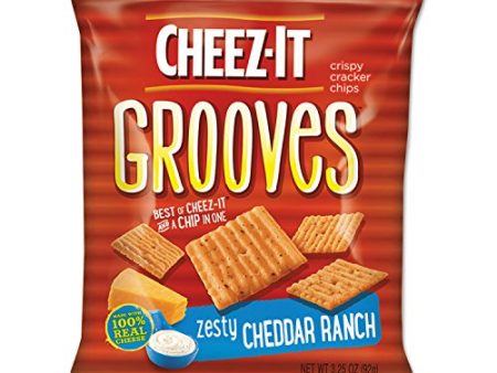 Sunshine Cheez-it Grooves Crackers, Zesty Ranch, 3.25 Bag (6 Per Case) Online Hot Sale