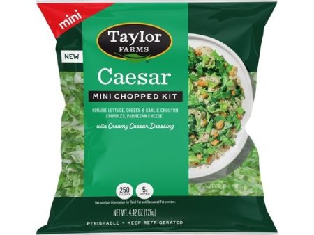 Taylor Farms Caesar Mini Salad Kit, 4.42 oz Bag, Fresh For Sale