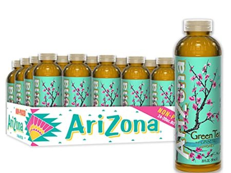 AriZona Green Tea with Ginseng and Honey, 20 Fl Oz (Pack of 24) Hot on Sale