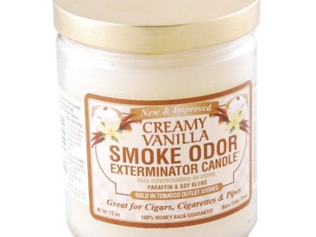 Smoke Odor Exterminator 13 oz Jar Candle Creamy Vanilla 13oz Smokers Candle Fashion