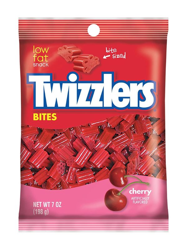 TWIZZLERS Bites, Cherry Flavored Licorice Candy, 7 Ounce Discount