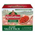 (4 Cans) Contadina Diced Tomatoes, 14.5 oz Cans For Discount