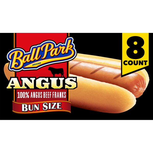 Ball Park Bun Length Angus Beef Hot Dogs, 14 oz, 8 Count Cheap