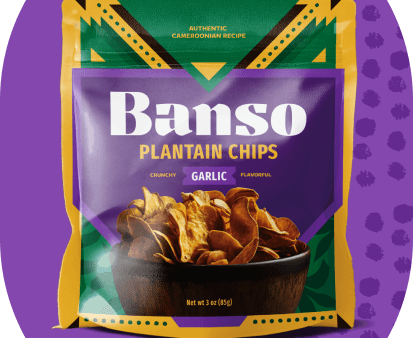 Banso Garlic Plaintain Chips - 6   3 oz bag Fashion