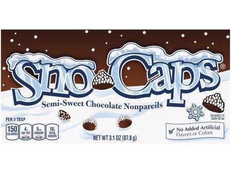 Snow caps Semi Sweet Chocolate Nonpareils (1) 3.1oz Box Online