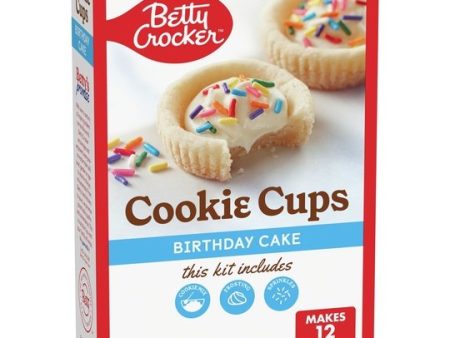 Betty Crocker Ready to Bake Birthday Cake Cookie Cups, 14.1 oz Sale