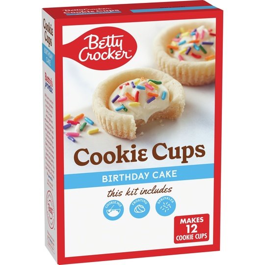 Betty Crocker Ready to Bake Birthday Cake Cookie Cups, 14.1 oz Sale