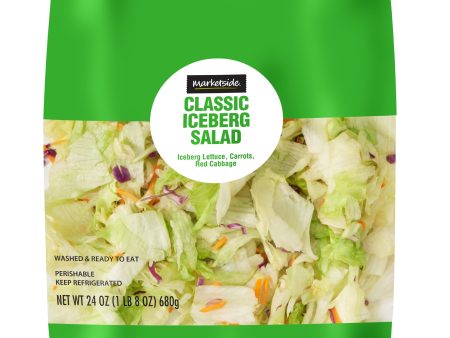 Marketside Classic Iceberg Salad, 24 oz Bag, Fresh Online Sale