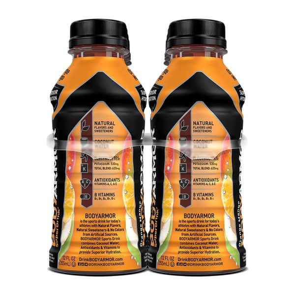 BODYARMOR Sports Drink, Orange Mango, 12 Fl. Oz., 8 count Supply