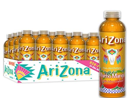 AriZona Mucho Mango Juice Drink, 20 Fl Oz (Pack of 24) Hot on Sale