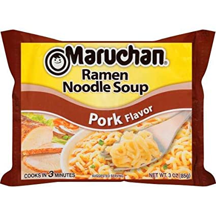 Maruchan Ramen Noodles, Pork, 3 Ounce Packet on Sale